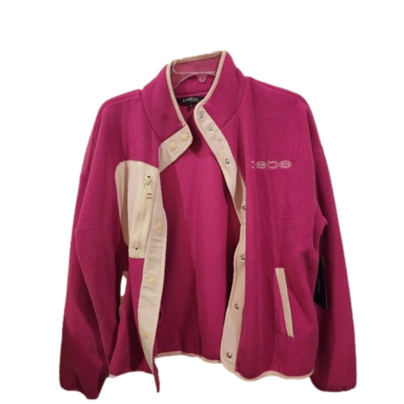 Nwt Bebe Jacket Small and Medium Festival Fuschia - Picture 3 of 15